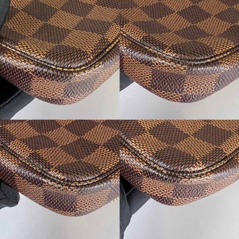 LV N58009 棕棋盤格麻將包 MINI-9