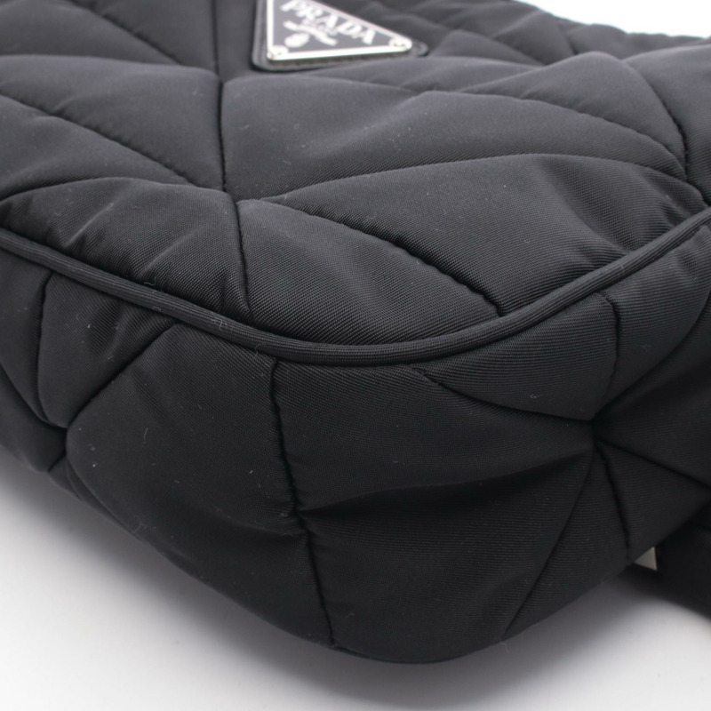 PRADA TESSUTO QUILTING 單肩包 1BC151 尼龍黑 二手 女士-5