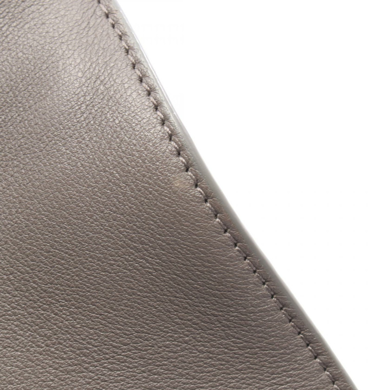 聖羅蘭 (SAINT LAURENT PARIS) YSL 系列 Baby Cabas 手提包 472466 皮革 灰色 二手 女士-7