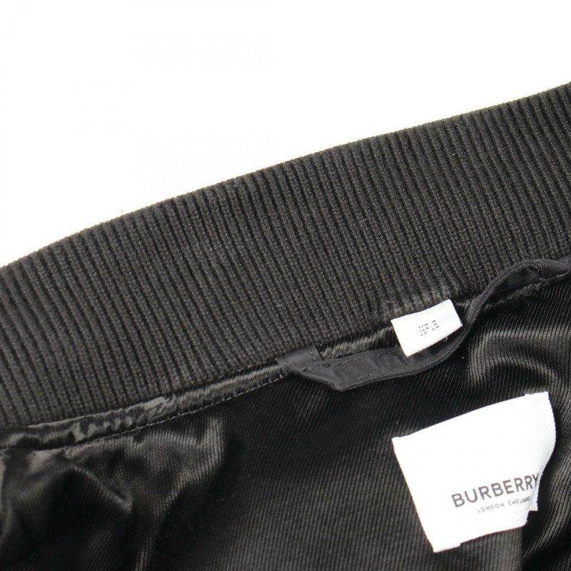 BURBERRY BROOKLAND 男士黑色尼龍短夾克 8038997 二手 #UK6-5