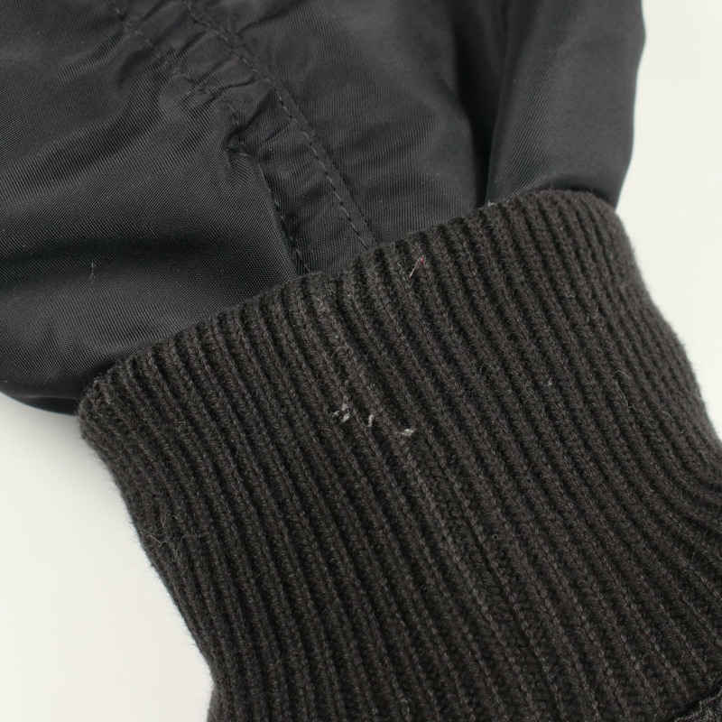 BURBERRY BROOKLAND 男士黑色尼龍短夾克 8038997 二手 #UK6-6