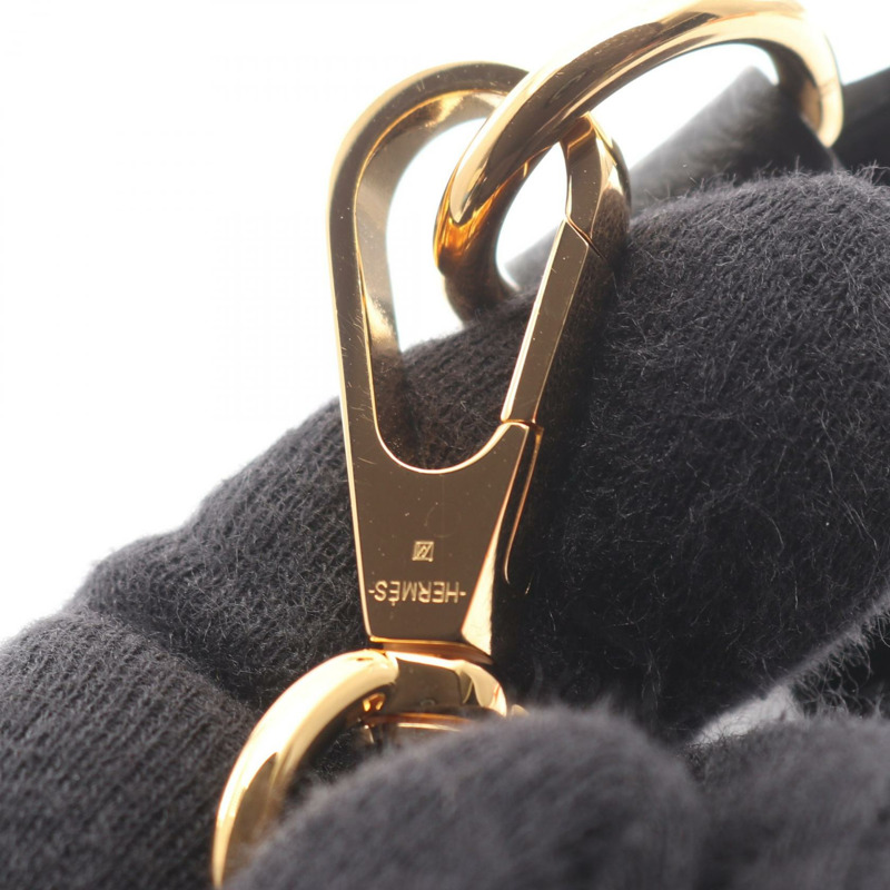 愛馬仕 Evelyne Sellier 16 肩挎包，Epsom 皮革，黑色，金色五金，二手-7