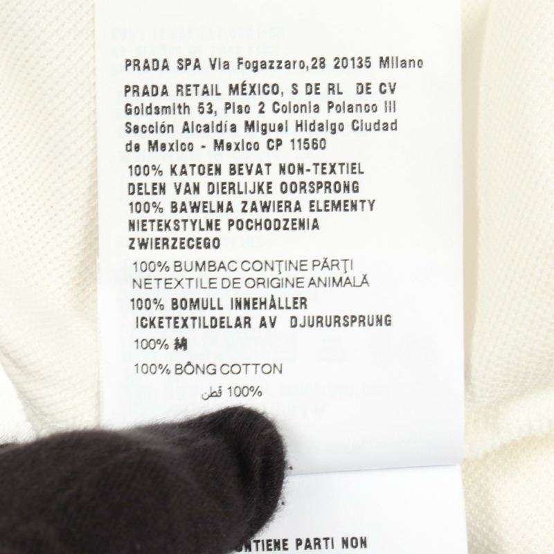 Miu Miu 棉質珠地長袖刺繡Logo Polo衫，棉質，二手，M碼-3