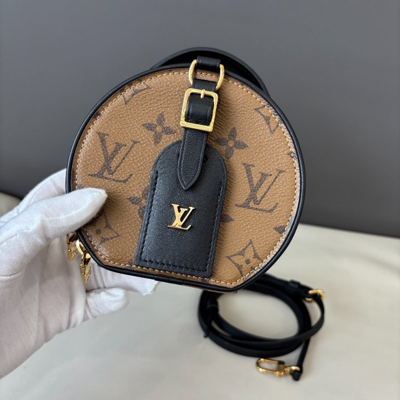 近新品 路易威登/Louis Vuitton 老花mini硬餅圓餅包-5