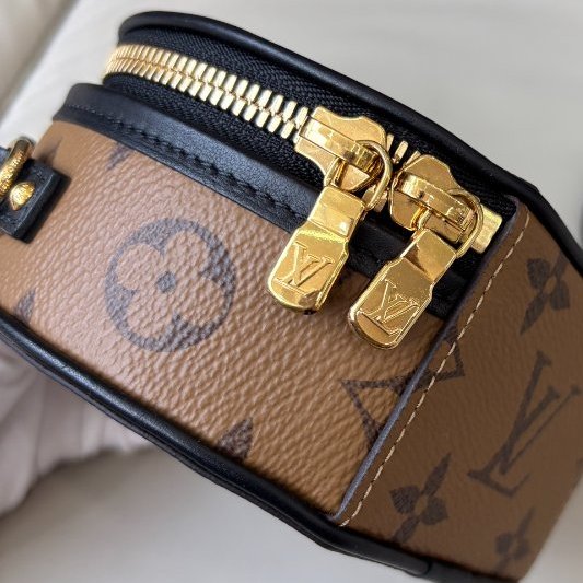 近新品 路易威登/Louis Vuitton 老花mini硬餅圓餅包-9