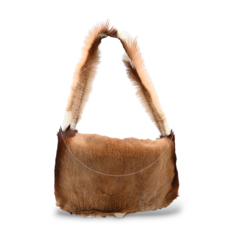 中古 芬迪 Fendi Mamma 法棍包 Mamma Baguette 貂毛 in Fur-6