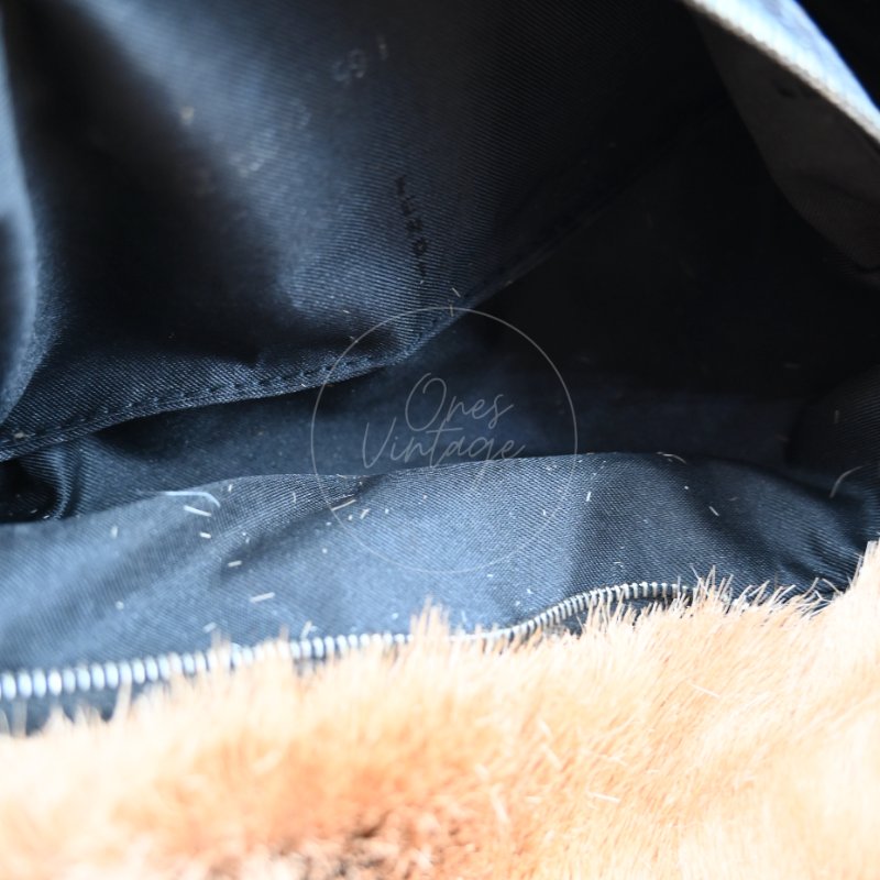 中古 芬迪 Fendi Mamma 法棍包 Mamma Baguette 貂毛 in Fur-16