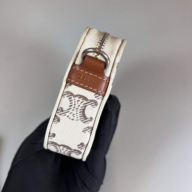 CELINE  白滿版凱旋門斜背包-3