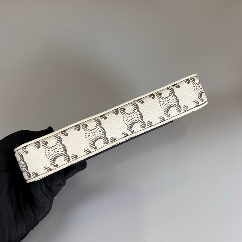 CELINE  白滿版凱旋門斜背包-4