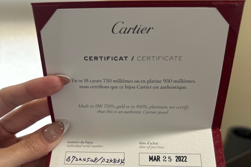 Cartier love系列玫瑰金全新閑置品-14