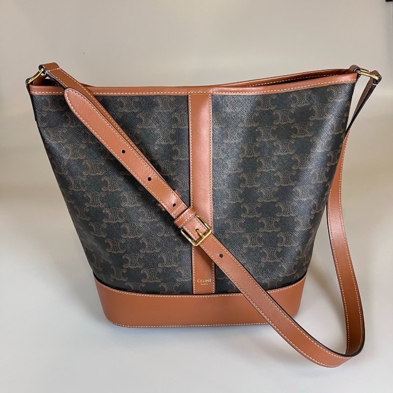 CELINE  老花凱旋門水桶包 中號-0
