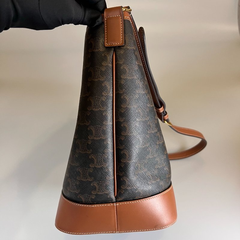 CELINE  老花凱旋門水桶包 中號-3