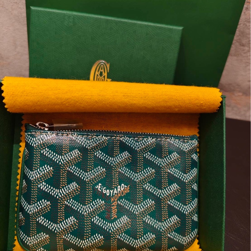 Goyard 高雅德 綠色鑰匙零錢包/全新美品-4