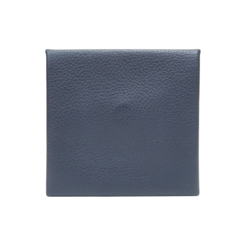 藍色 Evercolor 牛皮 Bastia 扣式 零錢包 Y刻【HERMES 愛馬仕】-1