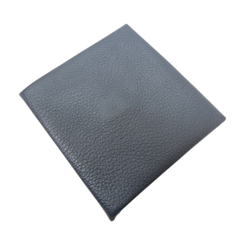 藍色 Evercolor 牛皮 Bastia 扣式 零錢包 Y刻【HERMES 愛馬仕】-3