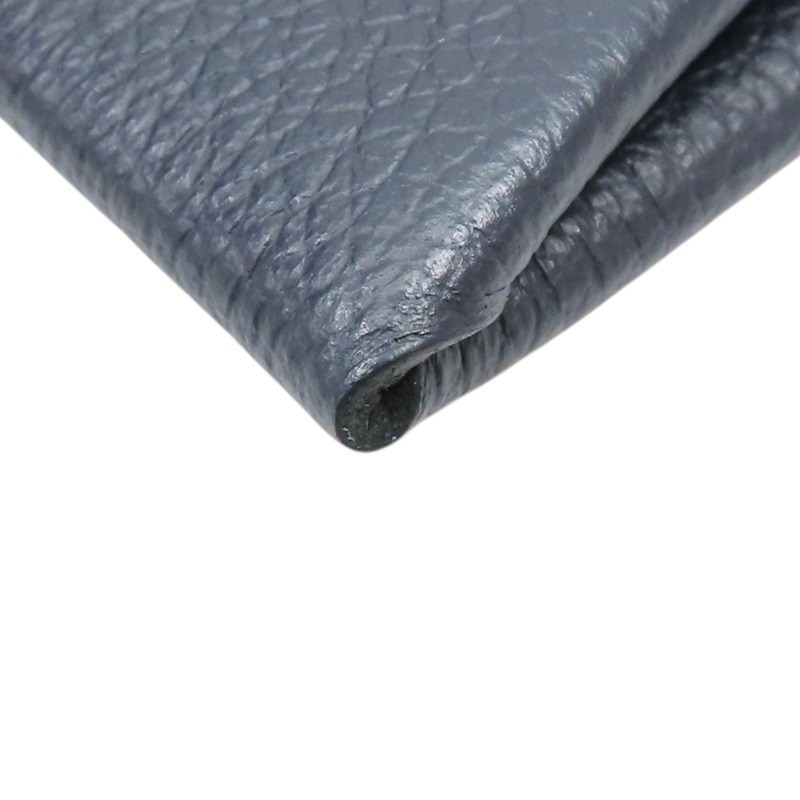 藍色 Evercolor 牛皮 Bastia 扣式 零錢包 Y刻【HERMES 愛馬仕】-9