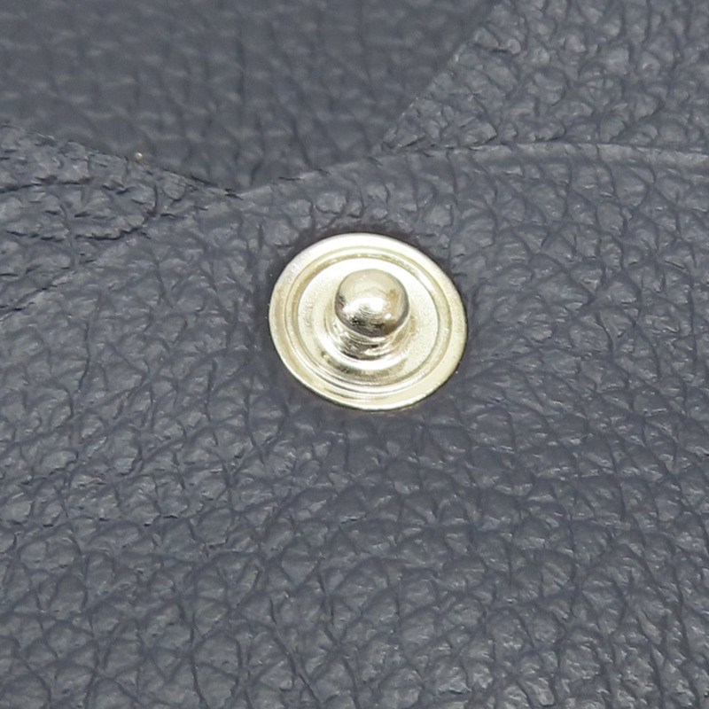 藍色 Evercolor 牛皮 Bastia 扣式 零錢包 Y刻【HERMES 愛馬仕】-12