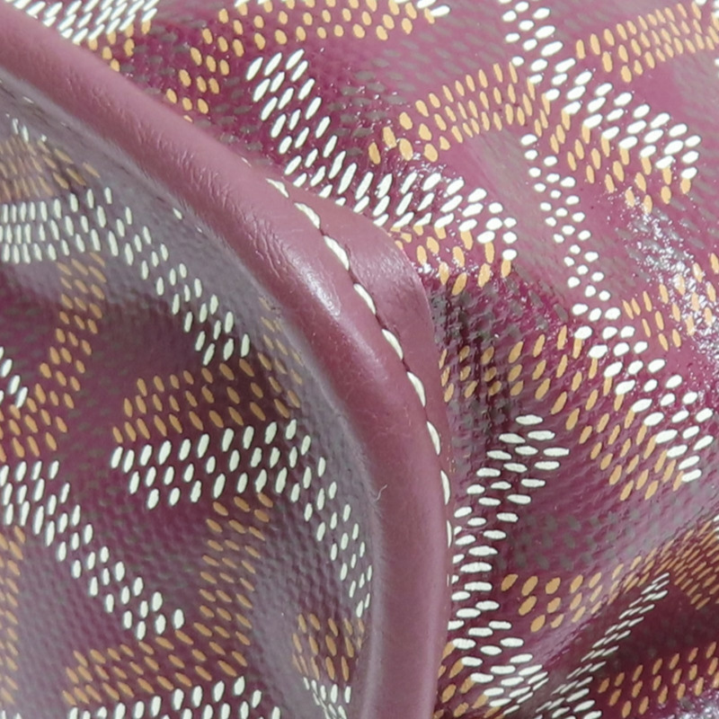 酒紅色 Goyardine塗層帆布 Anjou Mini 肩背包【GOYARD 高雅德】-16