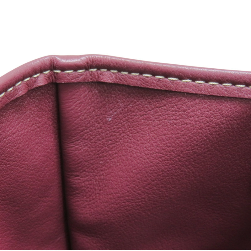 酒紅色 Goyardine塗層帆布 Anjou Mini 肩背包【GOYARD 高雅德】-17