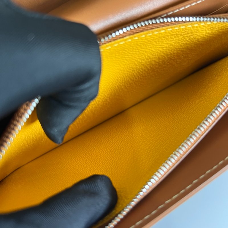 GOYARD 020562 黑棕老花WOC 肩背包-7