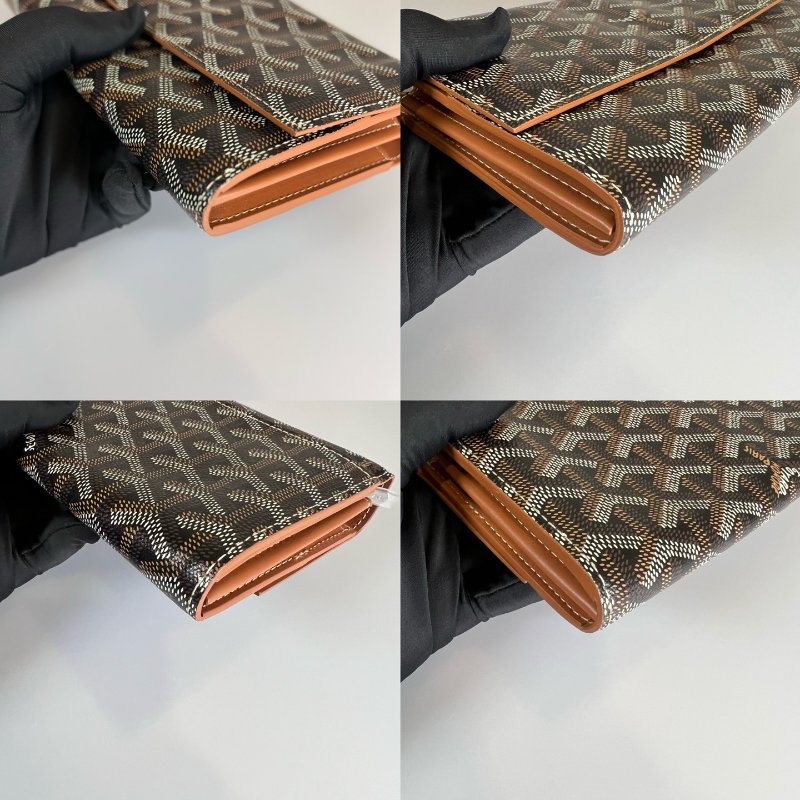 GOYARD 020562 黑棕老花WOC 肩背包-9