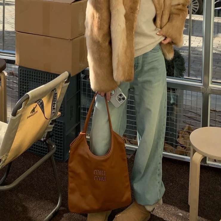 MiuMiu系千金風超限量低價中號ivy手提包肩背包托特包 🪗-5