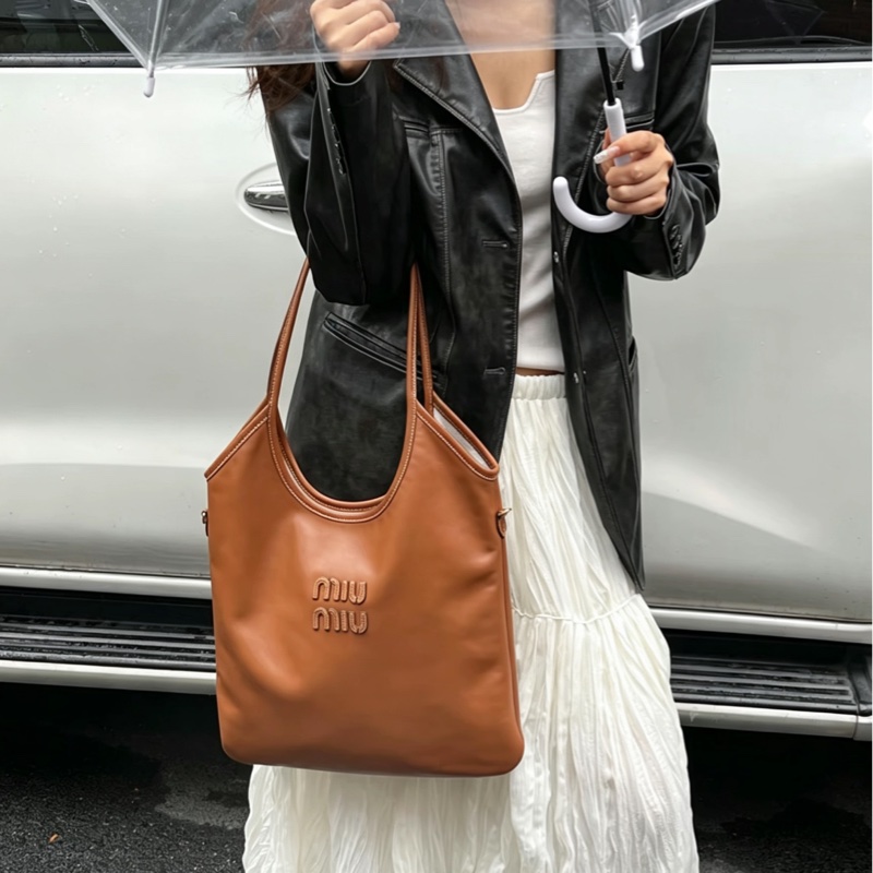 MiuMiu系千金風超限量低價中號ivy手提包肩背包托特包 🪗-6