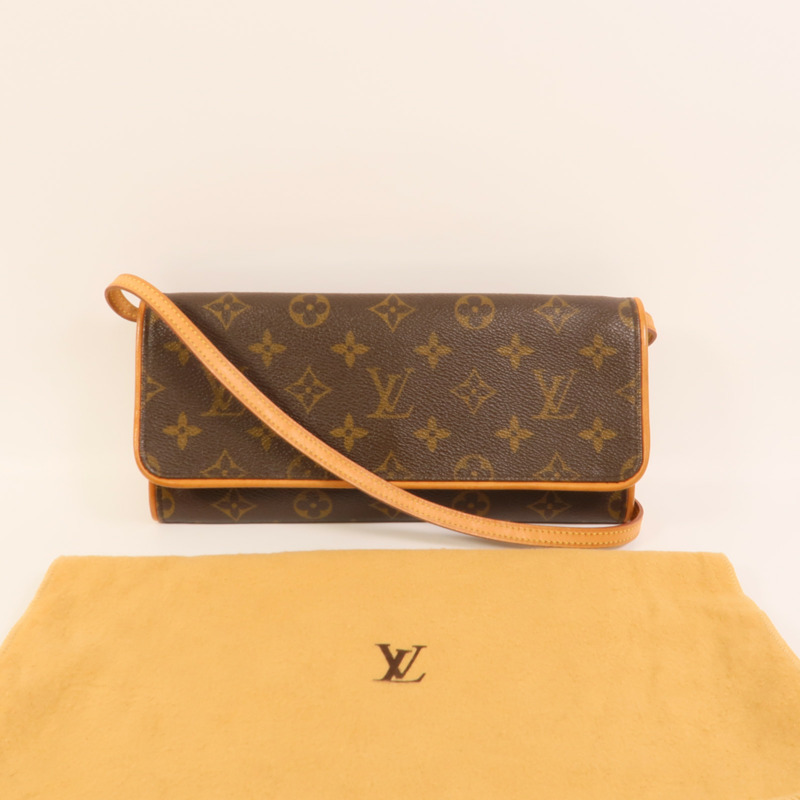 LOUIS VUITTON Monogram Pochette Twin GM肩背袋-8