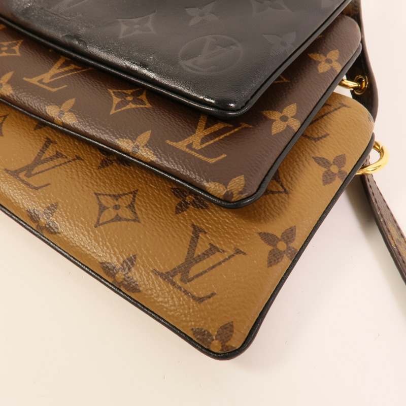 LOUIS VUITTON Mono-Reverse Pochette LV3肩背袋-15
