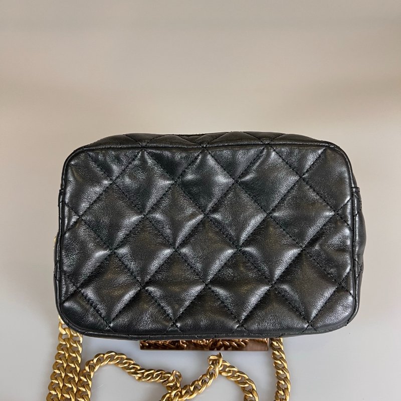 CHANEL 相機包調節扣黑金 晶片款-2
