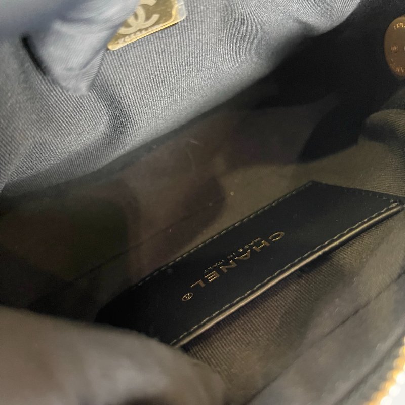 CHANEL 相機包調節扣黑金 晶片款-6