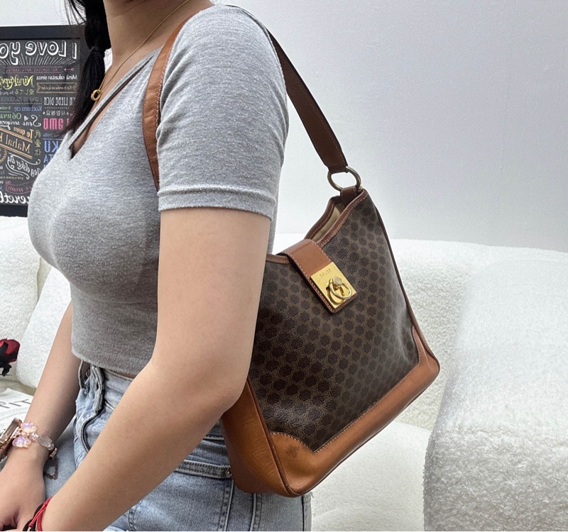 【赫蒂國際精品】Celine 賽琳 Macadam 系列 單肩包 vintage-1