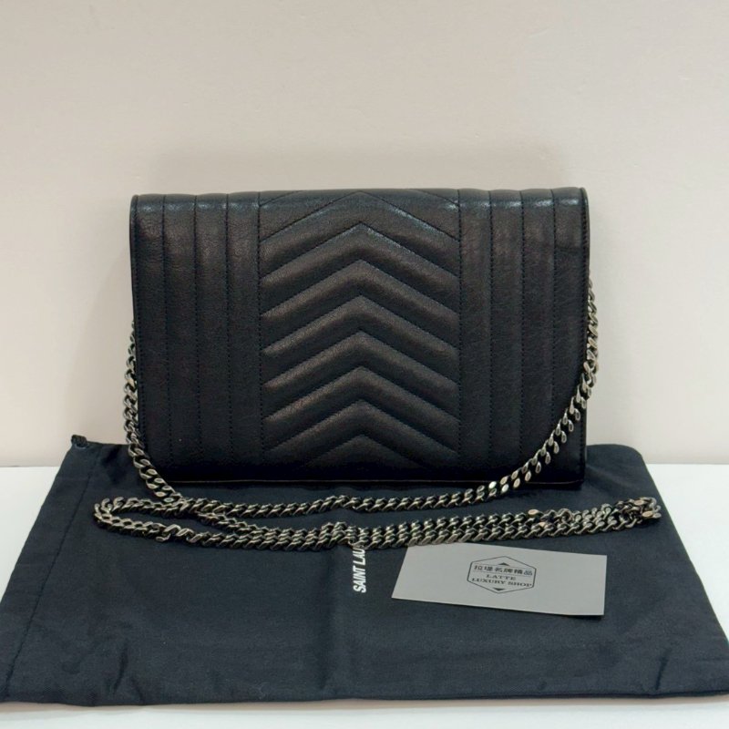 YSL 斜背包/側背包/鍊包/WOC 85成新-1