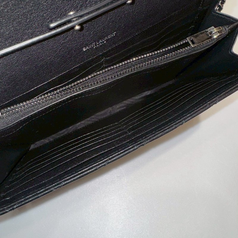 YSL 斜背包/側背包/鍊包/WOC 85成新-10