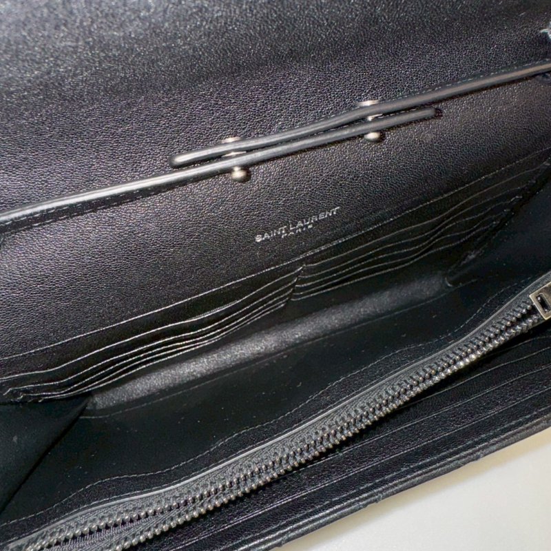 YSL 斜背包/側背包/鍊包/WOC 85成新-12