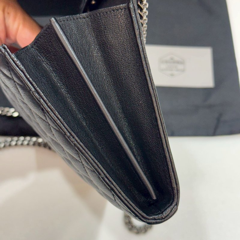 YSL 斜背包/側背包/鍊包/WOC 85成新-14