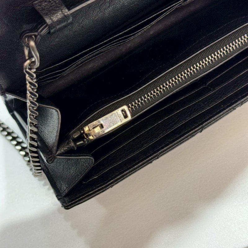 YSL 斜背包/側背包/鍊包/WOC 85成新-15