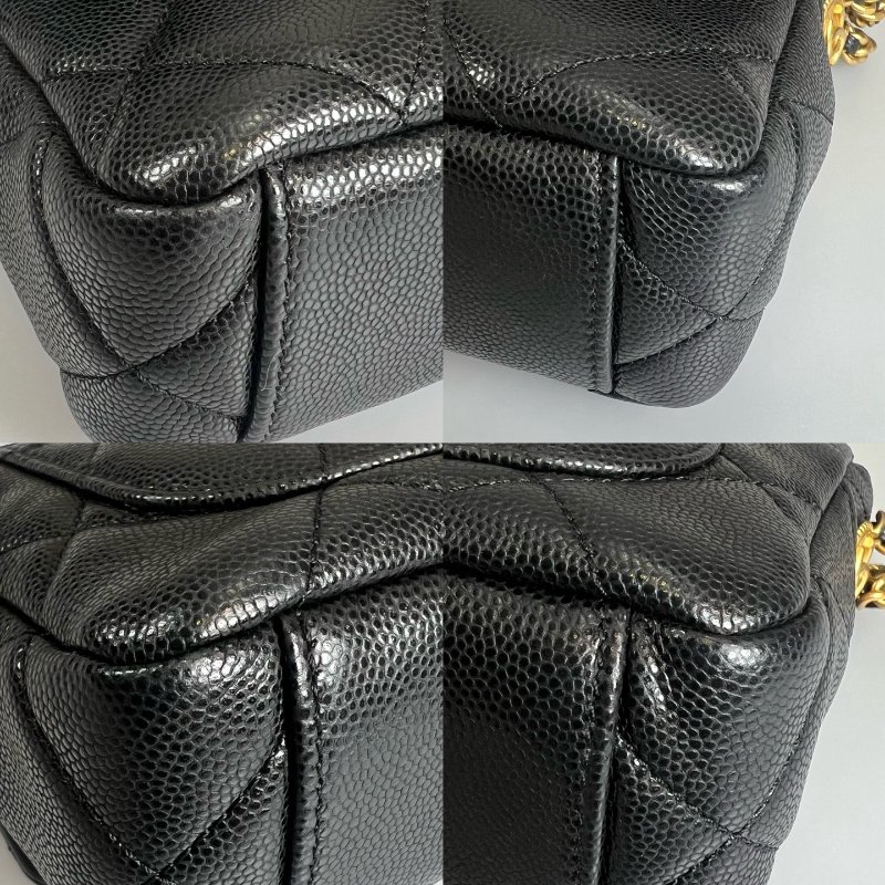 CHANEL 金幣方胖包荔枝黑 AS3368/晶片款-10