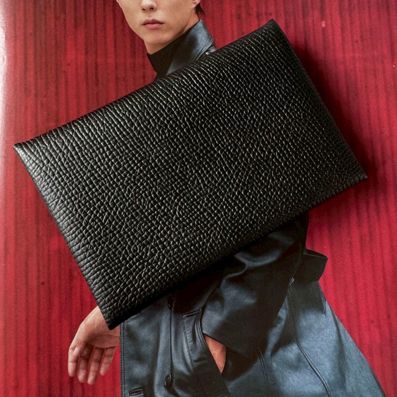 ✨全新閒置商品 💥Hermes 黑色calvi 卡包-0