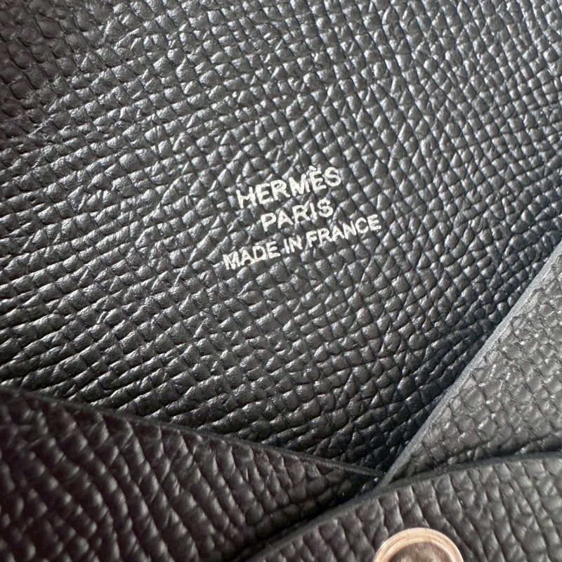 ✨全新閒置商品 💥Hermes 黑色calvi 卡包-4