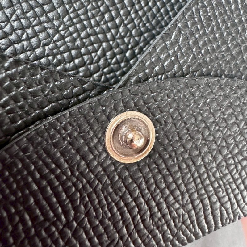 ✨全新閒置商品 💥Hermes 黑色calvi 卡包-5