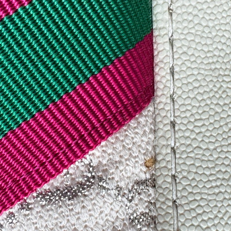 🎊重點有盒子🎊Gucci 米白雙G紅綠織帶休閒布鞋 38-28