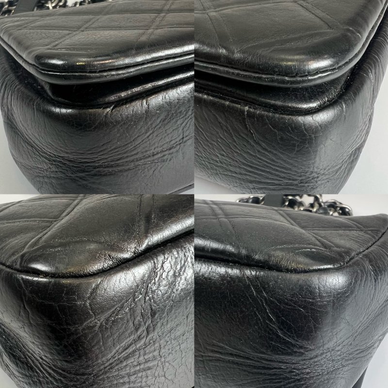 CHANEL 季節款肩背包牛皮黑 保卡款18開-12