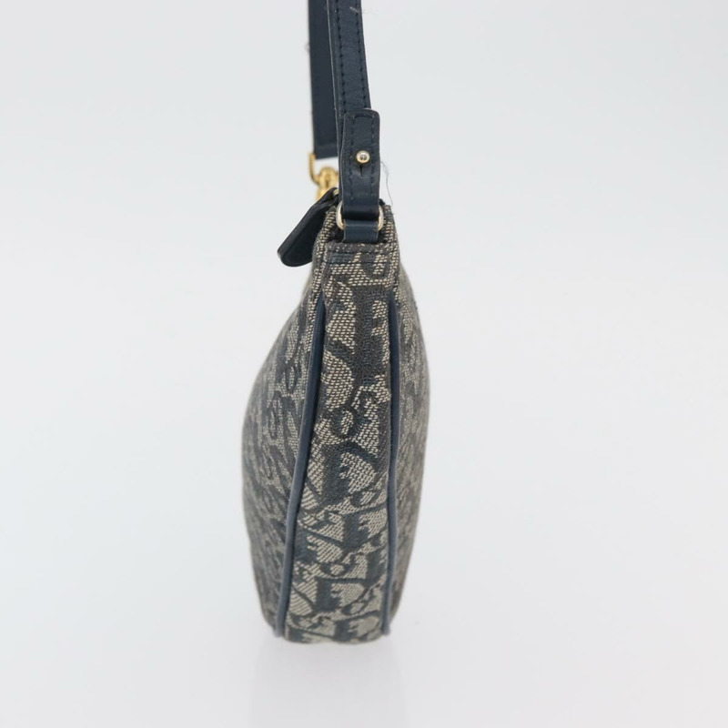 【日本直送】Christian Dior Trotter帆布配件包 海軍藍 銀色 正品 mr2399A-2