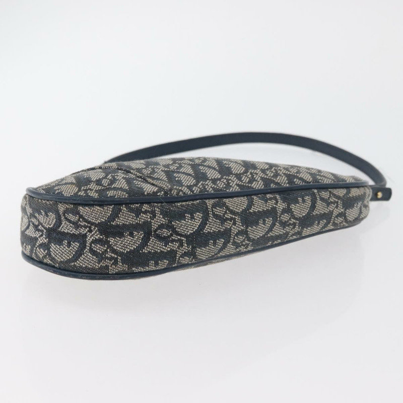 【日本直送】Christian Dior Trotter帆布配件包 海軍藍 銀色 正品 mr2399A-4