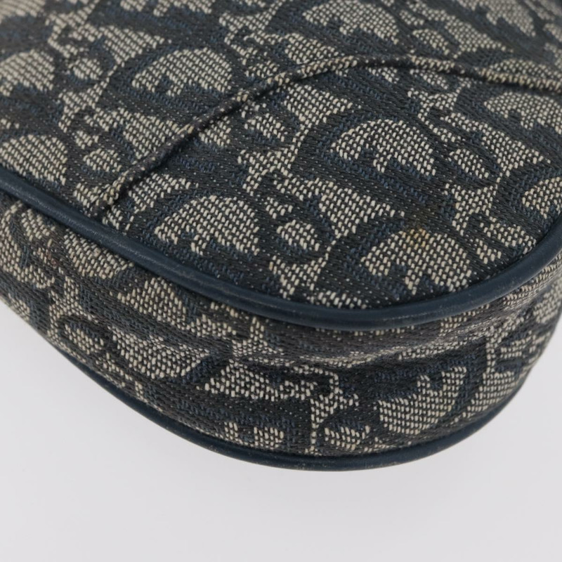 【日本直送】Christian Dior Trotter帆布配件包 海軍藍 銀色 正品 mr2399A-8