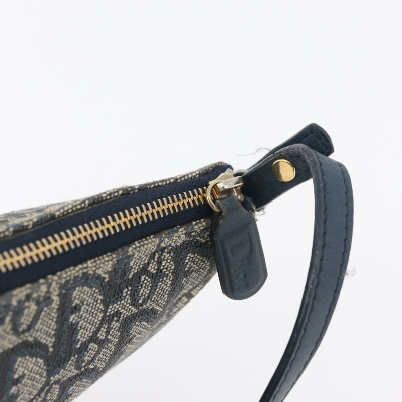 【日本直送】Christian Dior Trotter帆布配件包 海軍藍 銀色 正品 mr2399A-9
