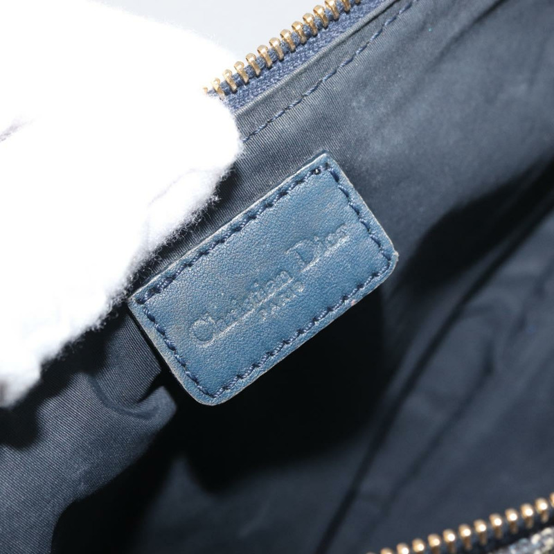 【日本直送】Christian Dior Trotter帆布配件包 海軍藍 銀色 正品 mr2399A-16