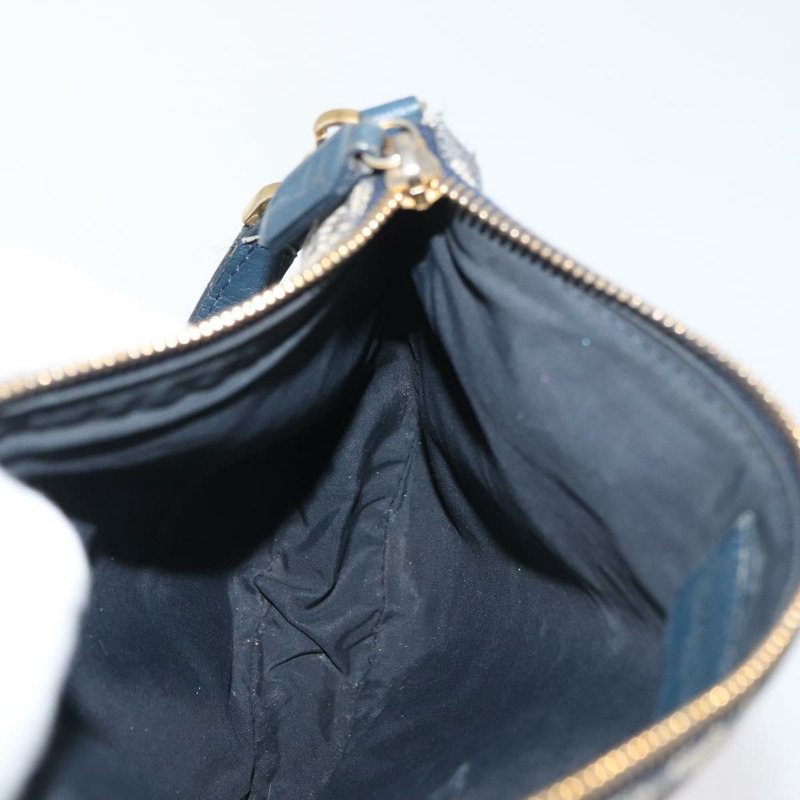 【日本直送】Christian Dior Trotter帆布配件包 海軍藍 銀色 正品 mr2399A-18
