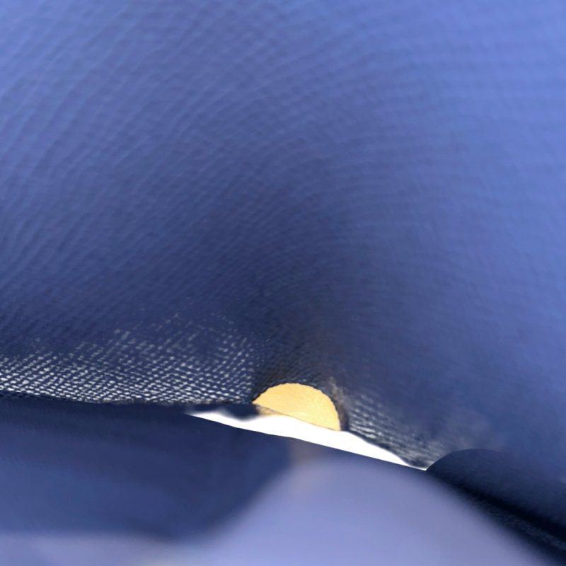 HERMÈS Epsom leather Clic-H wallet PHW Navy-4